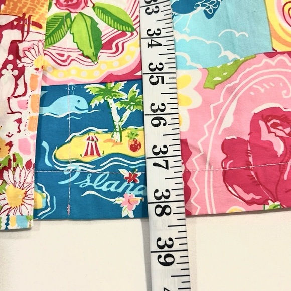 Palm Lily,Made in Turkey!Colorful Floral Dress,EUC,Button-Front,Stretch Size 12P - Picture 9 of 9